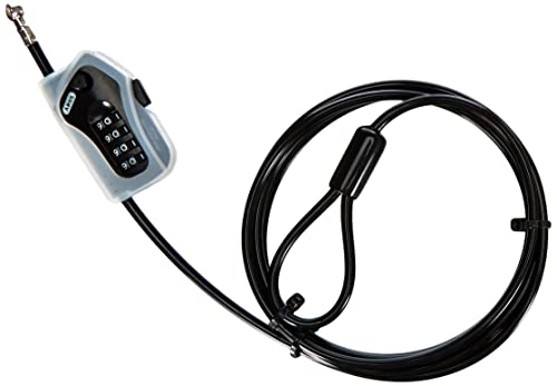 Cerraduras de bicicleta : Abus 205 Cable Acero antirrobo Moto, Unisex, Black, 200 cm