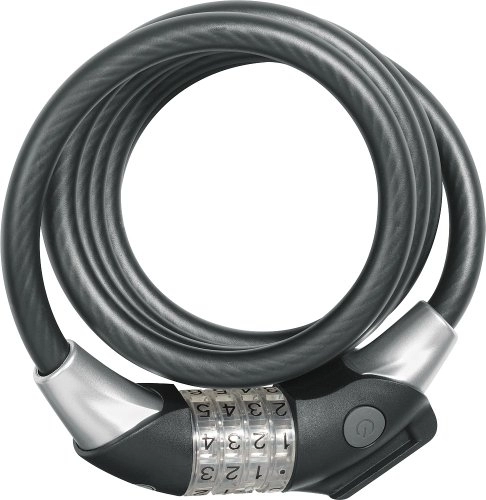 Cerraduras de bicicleta : ABUS 592133 - 1450 / 185_KF Cable espiral de combinación Raydo + KF