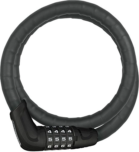 Cerraduras de bicicleta : Abus 6615C SCMU Candado, Unisex, Negro, 85 cm