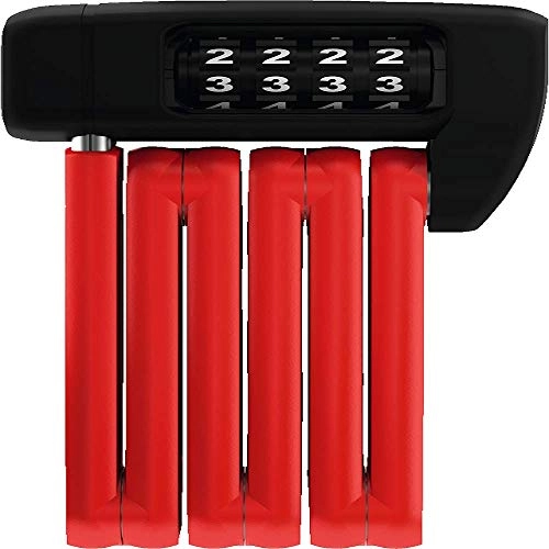 Cerraduras de bicicleta : ABUS Bordo Lite Mini 6055C / 60 RD Candado, Adultos Unisex, Rojo (Rojo), Talla Única