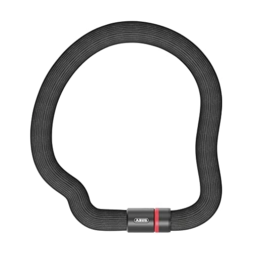 Cerraduras de bicicleta : ABUS Candado de cadena Goose Lock – Candado flexible para bicicleta de acero endurecido, 6 mm de grosor, 85 cm de largo, con llave, color negro