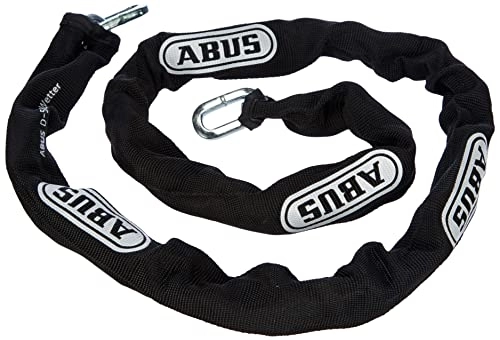 Cerraduras de bicicleta : Abus Chain 6ks, Candado Unisex, Negro, 110 Cm