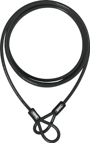 Cerraduras de bicicleta : Abus Cobra 10 / 200 Black - Cable alargador