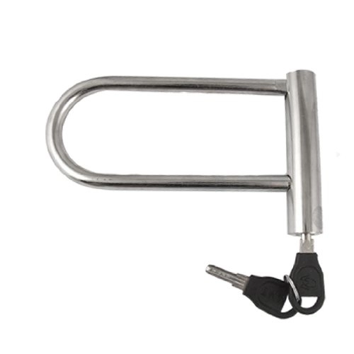 Cerraduras de bicicleta : Aexit Moto bicicleta de seguridad en forma de U Metal (model: P1144VIX-8344QU) Lock w teclas