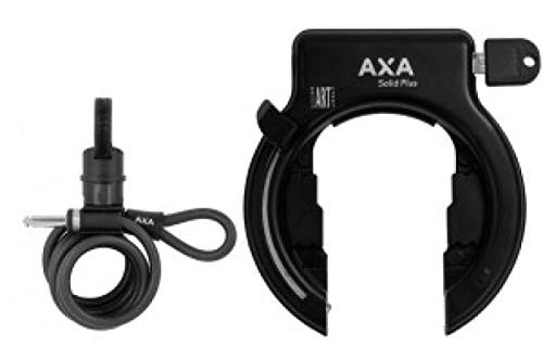 Cerraduras de bicicleta : Antirrobo cuadro Axa Solid Plus negro