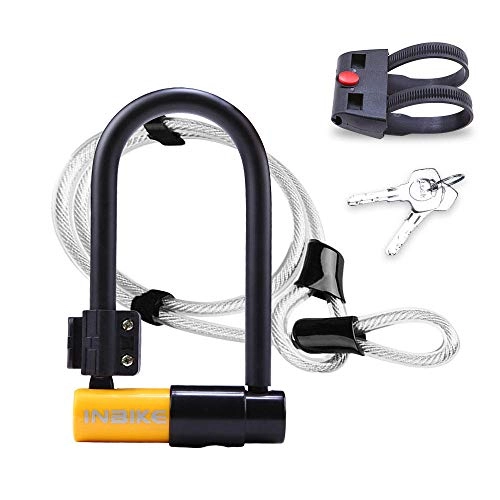 Cerraduras de bicicleta : Ariyalk Bicycle Lock / U-Lock / Bloqueo de Cable de Acero / Bloqueo de Silicona / Cizalla antihidráulica
