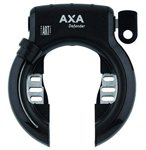 Cerraduras de bicicleta : AXA CANDADO Cuadro Defender Plata / Negro ASA 8.5 mm