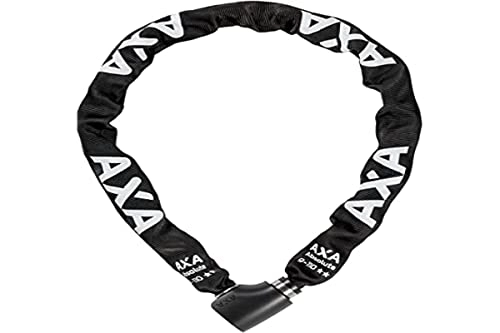 Cerraduras de bicicleta : AXA Candado de Cadena Unisex Absolute 9-90, Color Negro
