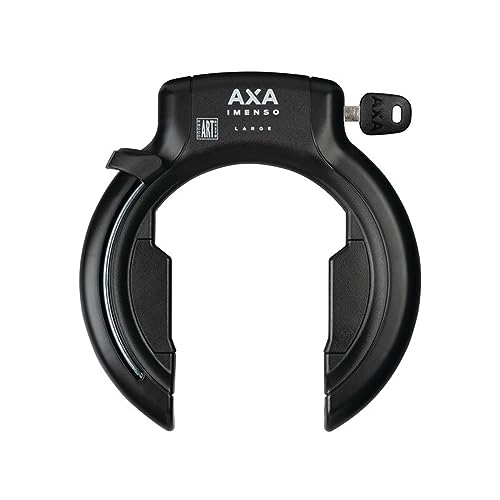 Cerraduras de bicicleta : AXA Candado de Marco 2231016000, Adultos Unisex, Negro, 75 mm