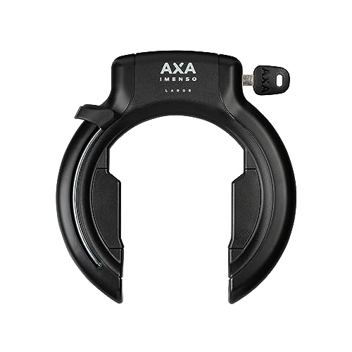 Cerraduras de bicicleta : AXA Candado de Marco 2231016200, Adultos Unisex, Negro, 92mm