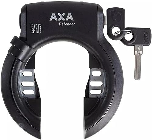 Cerraduras de bicicleta : AXA Defender Juego de Cerradura de Marco y batería, Adultos Unisex, Schwarz, Talla única