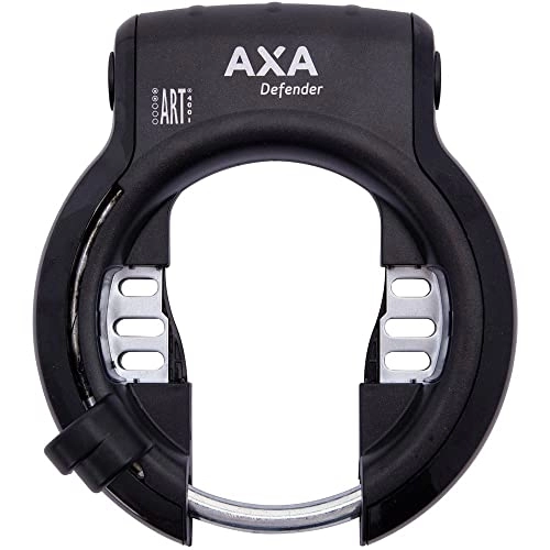 Cerraduras de bicicleta : AXA Defender Juego de Marco y candado de batería, Unisex Adulto, Negro, Talla única