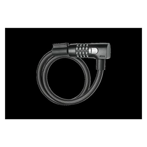 Cerraduras de bicicleta : AXA Resolute 60 / 12 - Candado de Cable (65 cm, 12 mm de diámetro), Color Negro