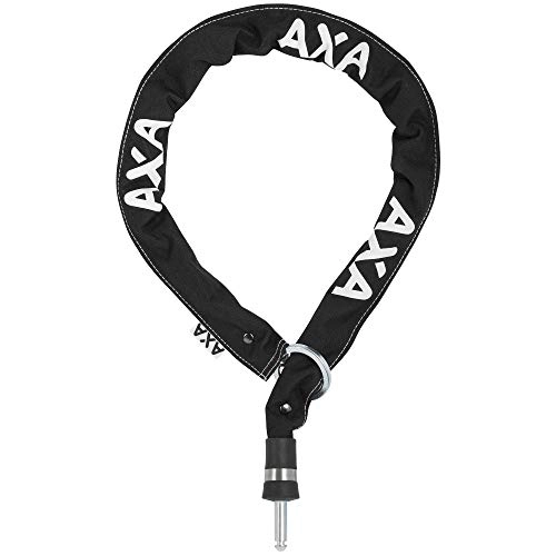 Cerraduras de bicicleta : Axa RLC Defender - Cadena para bicicleta (100 cm x 5, 5 mm), color negro