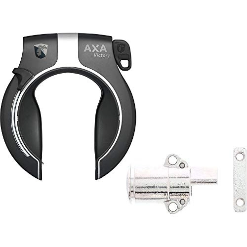 Cerraduras de bicicleta : Axa Unisex – Adultos Victory – Kit de bloqueo de batería, color negro, talla única