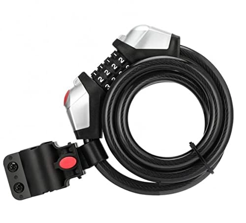 Cerraduras de bicicleta : Bicycle Lock Safety Lock 1.2m Bicycle Four-Digital Steel Cable Code with Light Riding Device