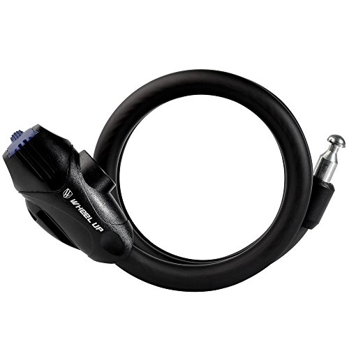 Cerraduras de bicicleta : Bike Lock, cheeroyal Cable de seguridad cerradura con llave combinación mejor para bicicleta al aire libre, negro
