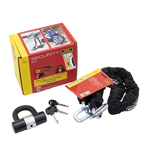 Cerraduras de bicicleta : Burg-Wachter Unisex's - Kit de bloqueo seguro para bicicleta, color negro
