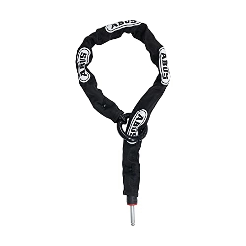 Cerraduras de bicicleta : Cadena insertable para antirrobo de cuadro ABUS – Adaptor Chain 2.0 6KS – Cadena para seguridad adicional de la bicicleta – 6 mm de grosor – 130 cm de longitud – Negro