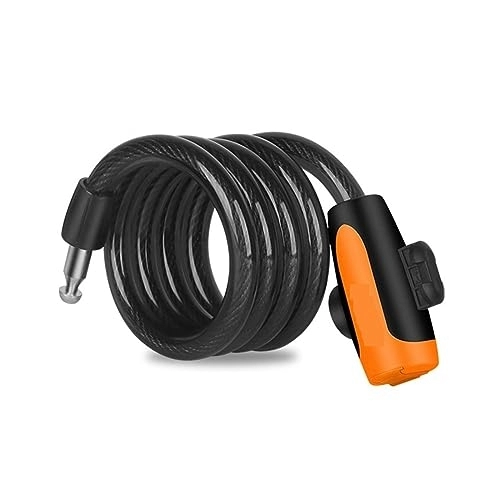 Cerraduras de bicicleta : Candado de cable con llave eléctrica Aintap: solución antirrobo segura y portátil para bicicletas de montaña y scooters