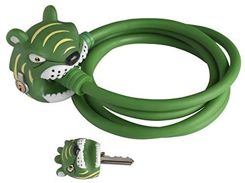 Cerraduras de bicicleta : erdbeerloft de – Candado para bicicleta infantil 3 – 7 – Crazy Safety – Tiger, muchos colores, niño, verde