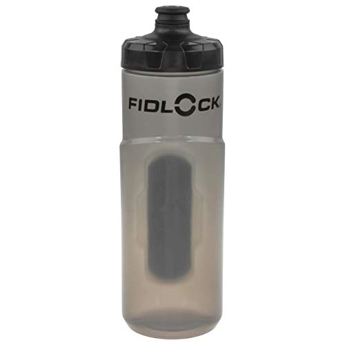 Cerraduras de bicicleta : Fidlock Twist Spare Trinkflasche 600ml Fahrrad Magnetisch Rahmen Wasserflasche Befestigung, 09602, Farbe Transparent Schwarz