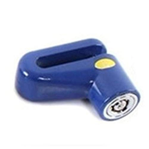 Cerraduras de bicicleta : FQYYDD U Lock - Candado antirrobo de freno de disco para motocicleta, color azul