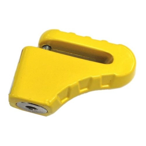 Cerraduras de bicicleta : Freno de disco Lock 4 mm con funda, amarillo, 1 pack