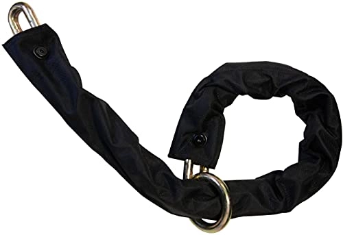 Cerraduras de bicicleta : Hiplok Candado de cadena unisex XL, color negro, 100 cm