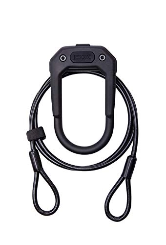 Cerraduras de bicicleta : Hiplok D / U Lock DX Plus Accesorios Cable, todo negro, se vende seguro oro clasificado