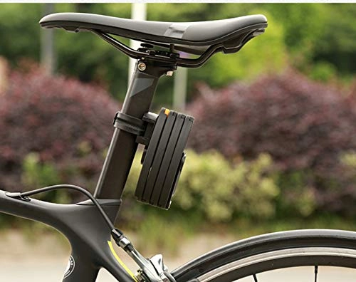 Cerraduras de bicicleta : HNMS Bicycle Lock Portable Anti-Theft Anti-Hydraulic Shear Electric Battery Motorcycle Universal Fixed Mountain Bike Folding Lock (with Reflective Stickers Folding Lock)