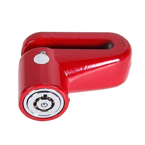 Cerraduras de bicicleta : KANGYEBAIHUODIAN Scooter Lock Anti-Theft Padlock Fit For M365 Fit For Electric Scooter Wheel Disc Brake Locking Mechanism With Steel Cable Lock (Color : Red lock)