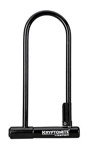 Cerraduras de bicicleta : Kryptonite Keeper 12 LS Candado antirrobo U, Unisex, Negro, 12.7 x 29.2 cm