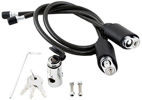 Cerraduras de bicicleta : Kuat Racks Kit de bloqueo de cable de transferencia con pasador de enganche de bloqueo (2 unidades), color negro