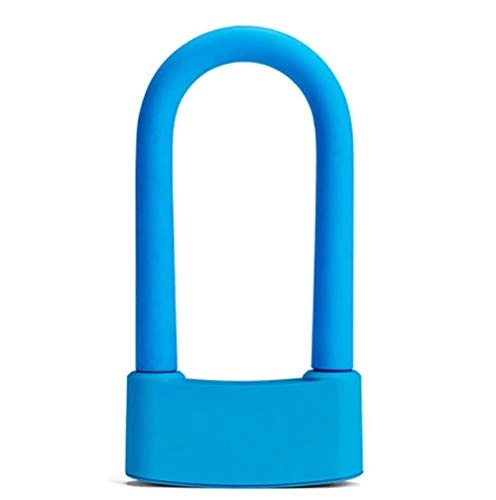 Cerraduras de bicicleta : MDZZ Bloqueo de Bicicleta Smart U-Lock Seguridad Antirrobo Aplicacin de telfono mvil Bluetooth Lock, Azul