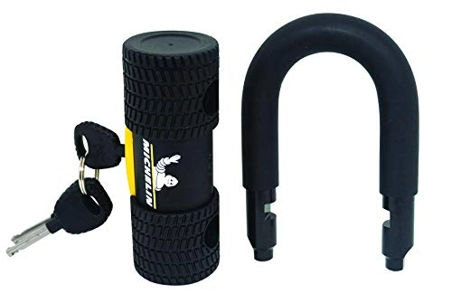 Cerraduras de bicicleta : Michelin - Antivol Mini U Sra Adulto Unisex, Color Negro, Talla única