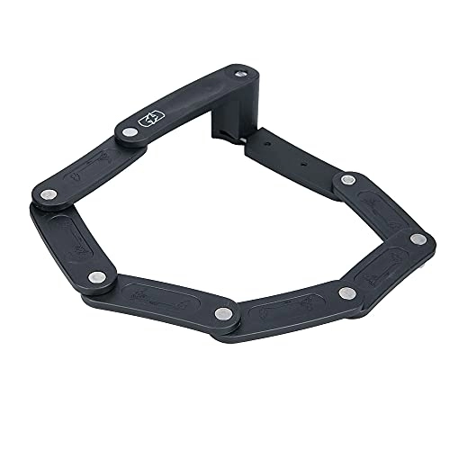 Cerraduras de bicicleta : Oxford Productos Oxford LinkLock CL - Cerradura de seguridad plegable para bicicleta, color negro, 720 mm