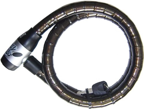 Cerraduras de bicicleta : Point 12023300 - Cadena antirrobo para Bicicleta (120 cm), Color Negro