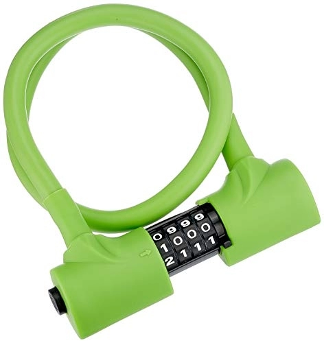 Cerraduras de bicicleta : Prophete Unisex - Adulto Candado Memory Lock Medida: 800 mm, Ø 15 mm, Verde, One Size