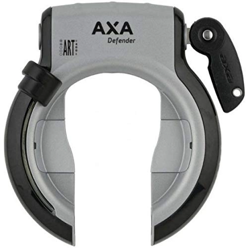 Cerraduras de bicicleta : Ring Lock Defender ART-2 - Llave plegable (acero), color plateado y negro
