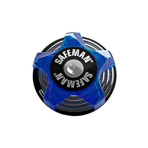 Cerraduras de bicicleta : SAFEMAN® Bloqueo De Cable Multifunción Azul