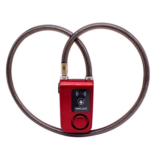 Cerraduras de bicicleta : Solebe - Candado Inteligente Bluetooth para Puerta de Bicicleta, Motocicleta, Puerta de Puerta, con Alarma antirrobo de 110 dB, Control de aplicacin de telfono