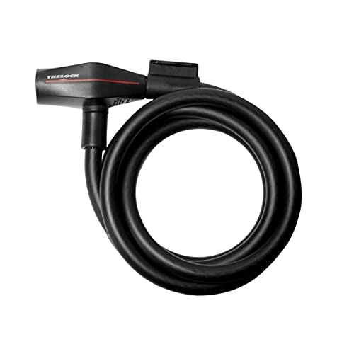 Cerraduras de bicicleta : Trelock Candado de Cable en Espiral 2231263301, Unisex-Adulto, Negro, 180cm / Ø12 mm