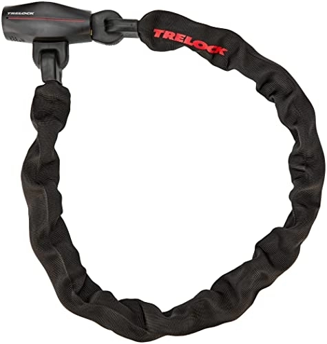 Cerraduras de bicicleta : Trelock Candado de Cadena 2232513904, Unisex – Adulto, Negro, 110cm / Ø 9 / 5mm