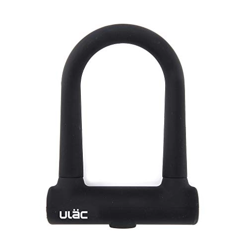 Cerraduras de bicicleta : ULAC Brooklyn Featherweight Alloy Bike U-Lock, con sistema de soporte de transporte para un transporte versátil (negro)