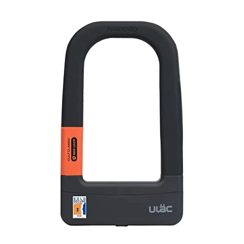 Cerraduras de bicicleta : ULAC Soloist - Cerradura en U de acero antirrobo (83 mm x 153 mm, llave)