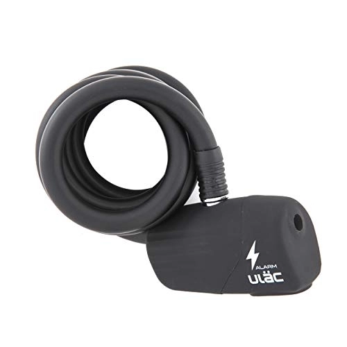 Cerraduras de bicicleta : ULACLOCK - Candado Cable Espiral con Alarma THE BEE | Tecnología Neo Alarm | Sensor de Movimiento 110dB | Acero Trenzado | 2 Llaves Únicas | Incluye Pilas