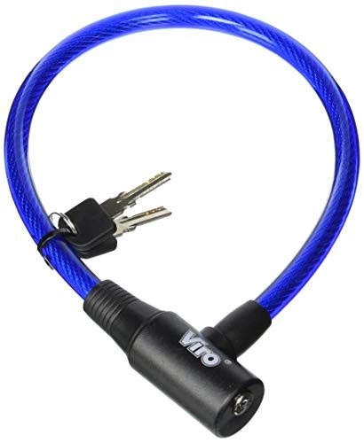 Cerraduras de bicicleta : Viro Luc / Elba Cable antirrobo, 450 x 12 mm, Azul