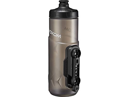Cerraduras de bicicleta : Voxom F5 - Botella de agua (600 ml), color negro y transparente