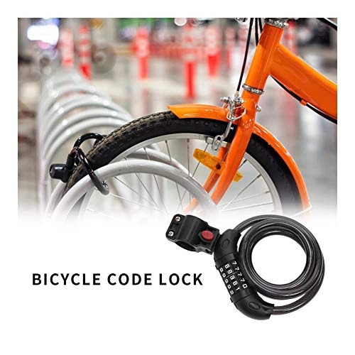Cerraduras de bicicleta : WXL Ciclismo Combinación de 5 dígitos Cable de Acero de Bicicletas de Bloqueo antirrobo de Bicicletas MTB Seguridad Cerraduras Bicicleta portátil a Prueba de Polvo Ciclismo Piezas Candado de Cable